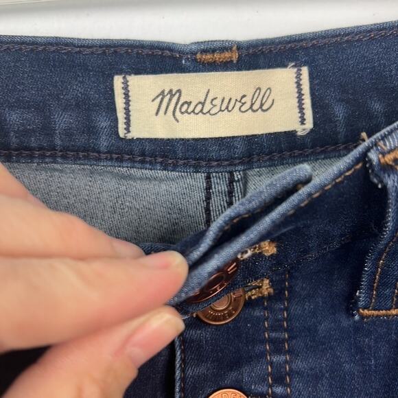 Madewell 10" High Rise Skinny button fly Jeans size 25 - Picture 4 of 11